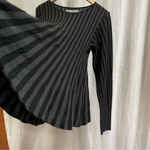 MANUELLE Guibal Wool Striped Swing Sweater size 2